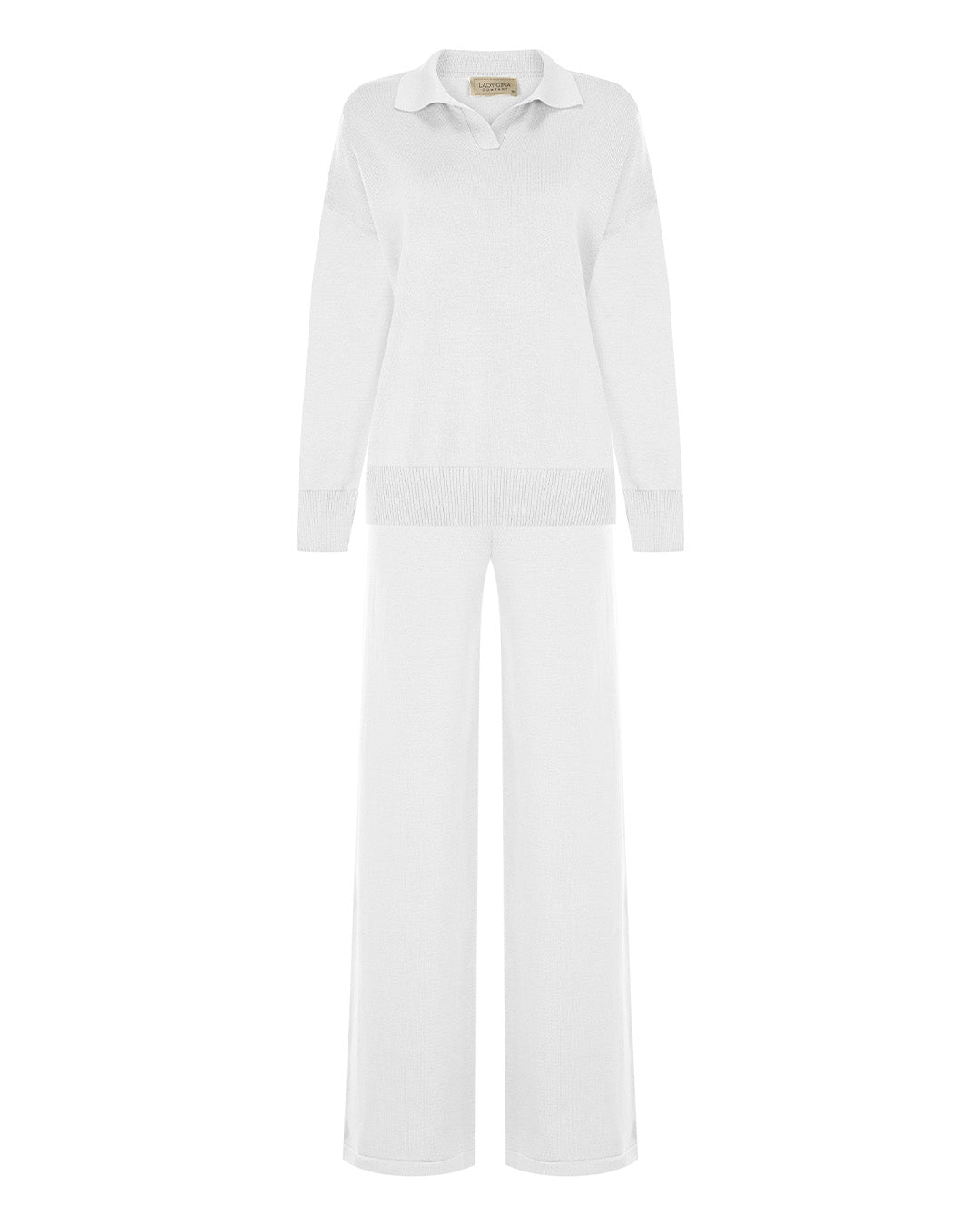 Gömlek Yaka Triko Kazak - Pantolon Takım