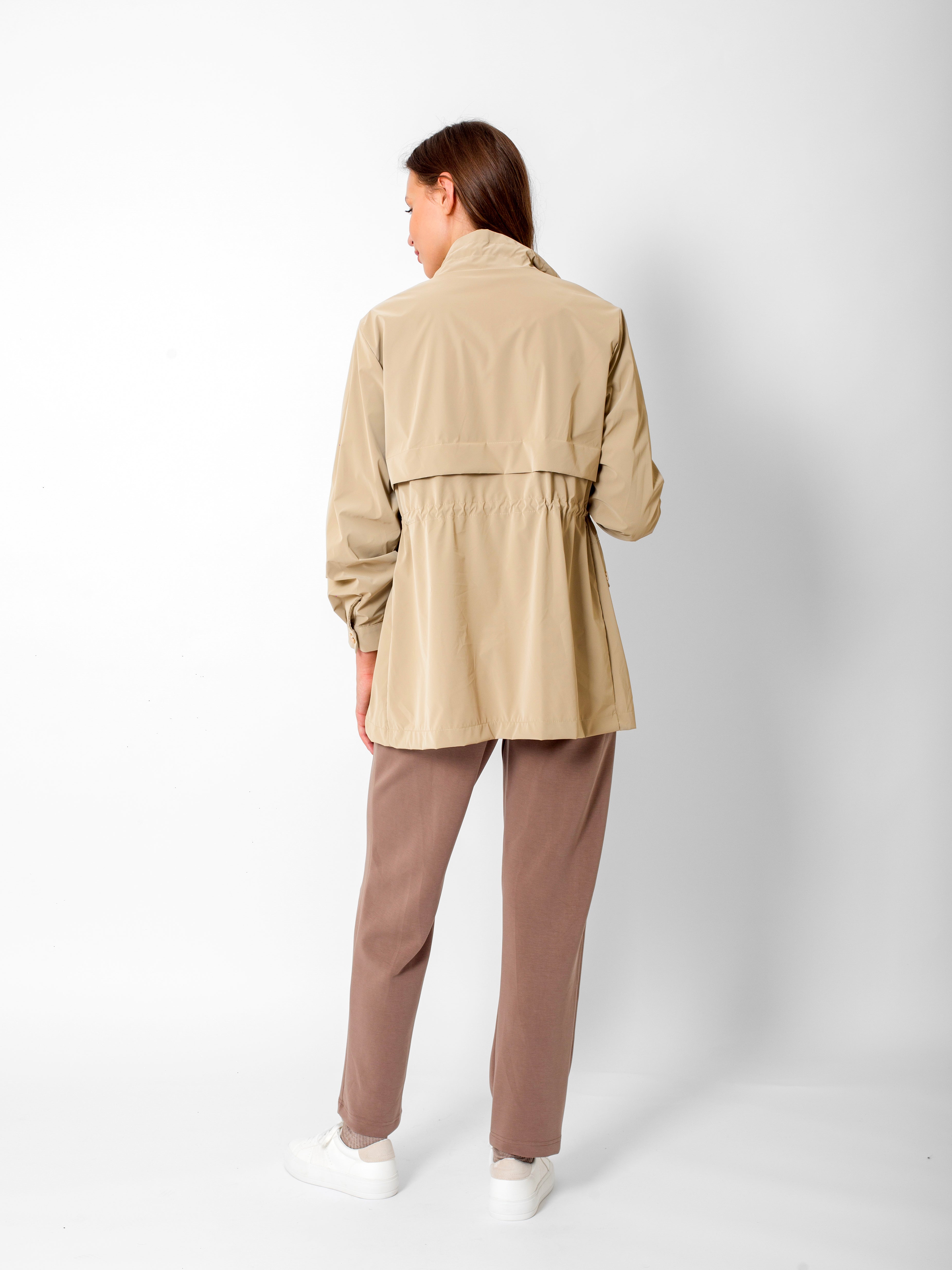 Hakim Yaka Düğme Detaylı Ceket-Sweatshirt-Beli Lastikli Pantolon Takım