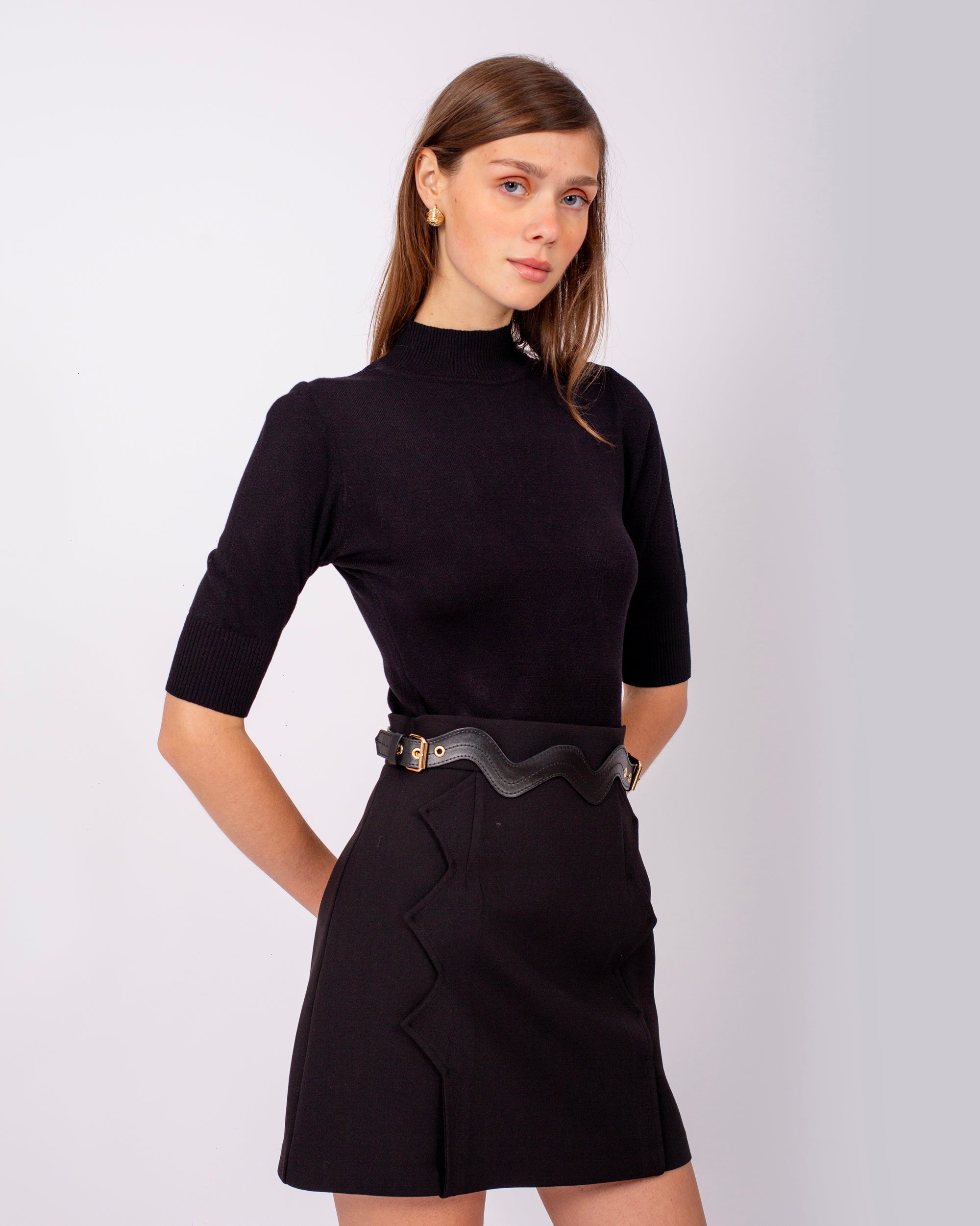 Yarım Boğaz Triko Kazak