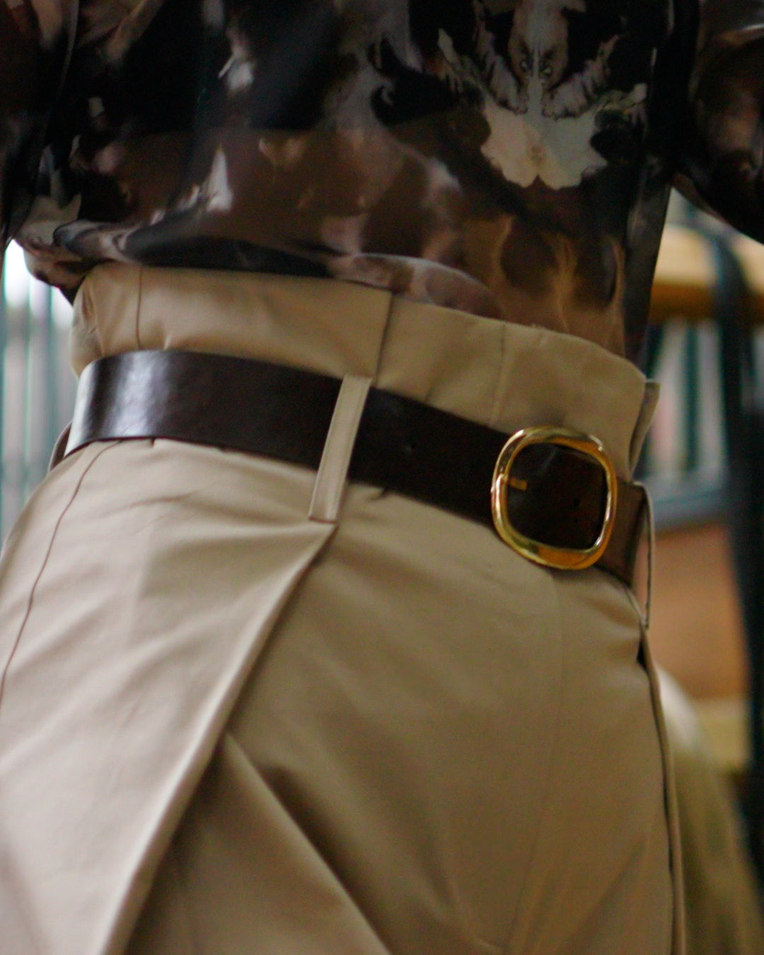 Ön Detay Kemerli Pantolon