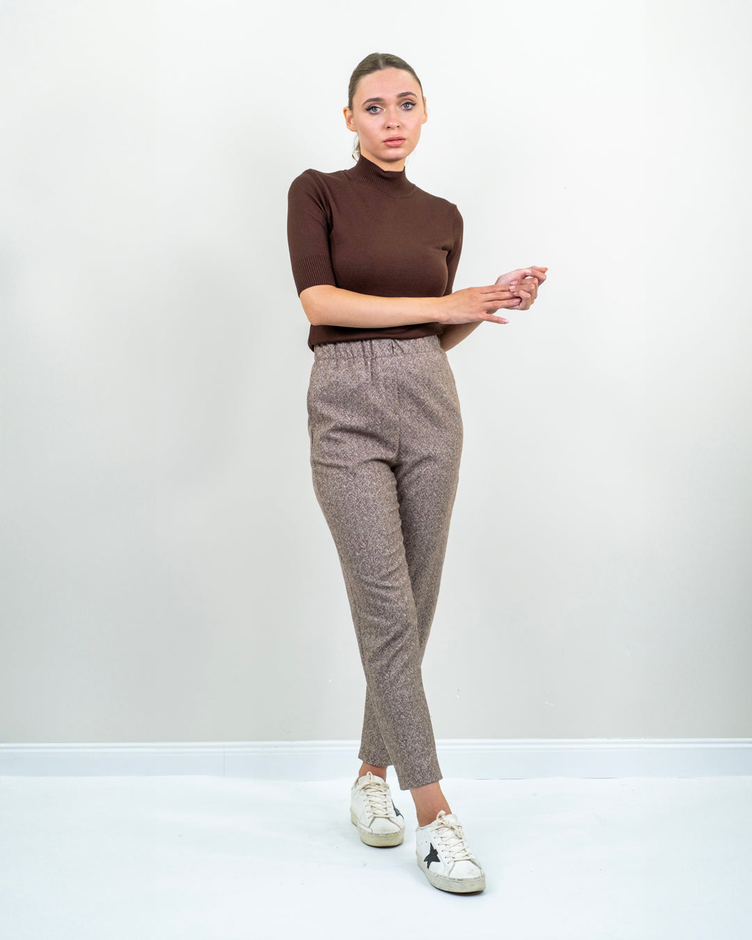 Beli Lastikli Balıksırtı Pantolon