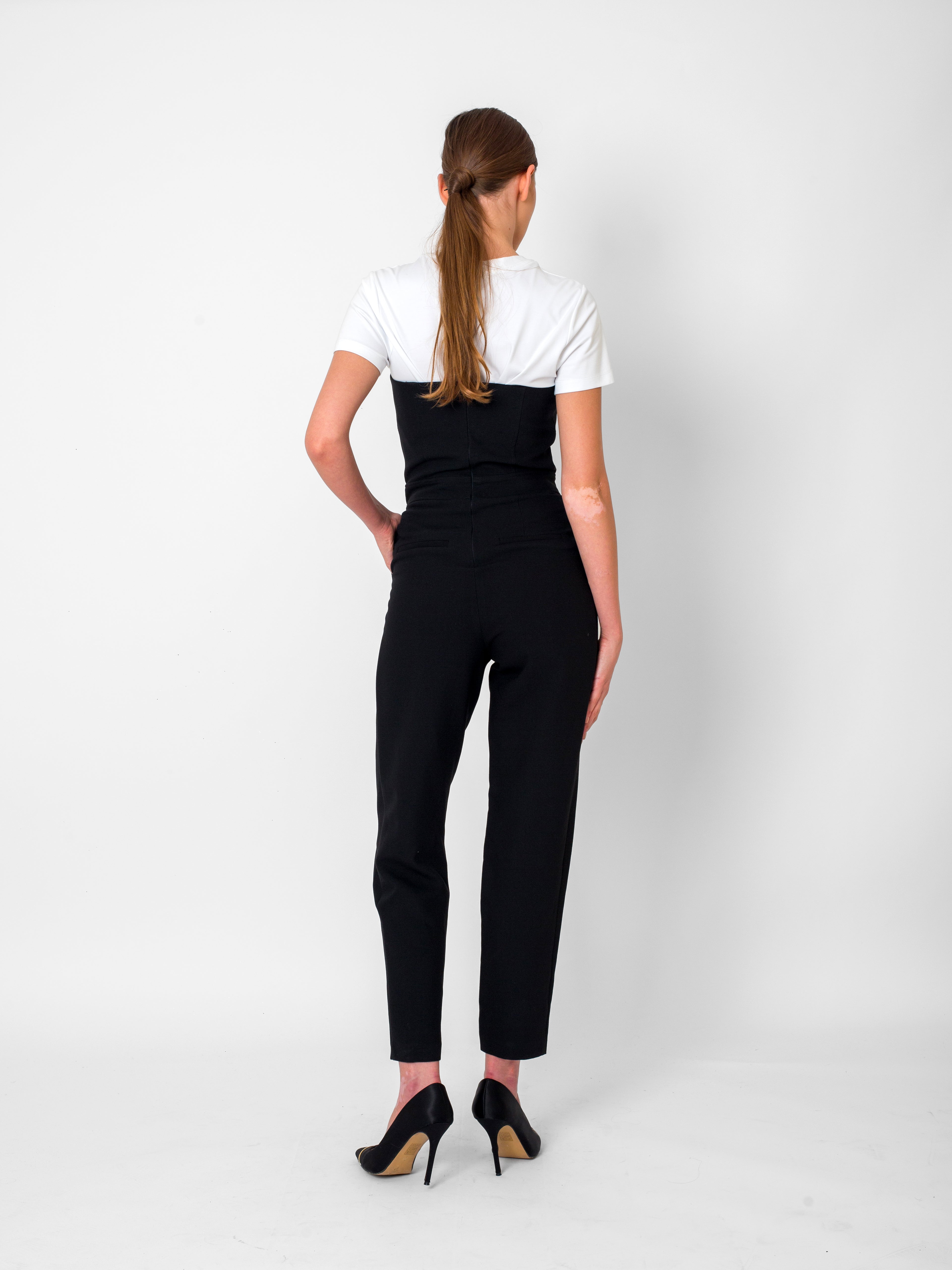 Straplez Detaylı Cepli Tulum