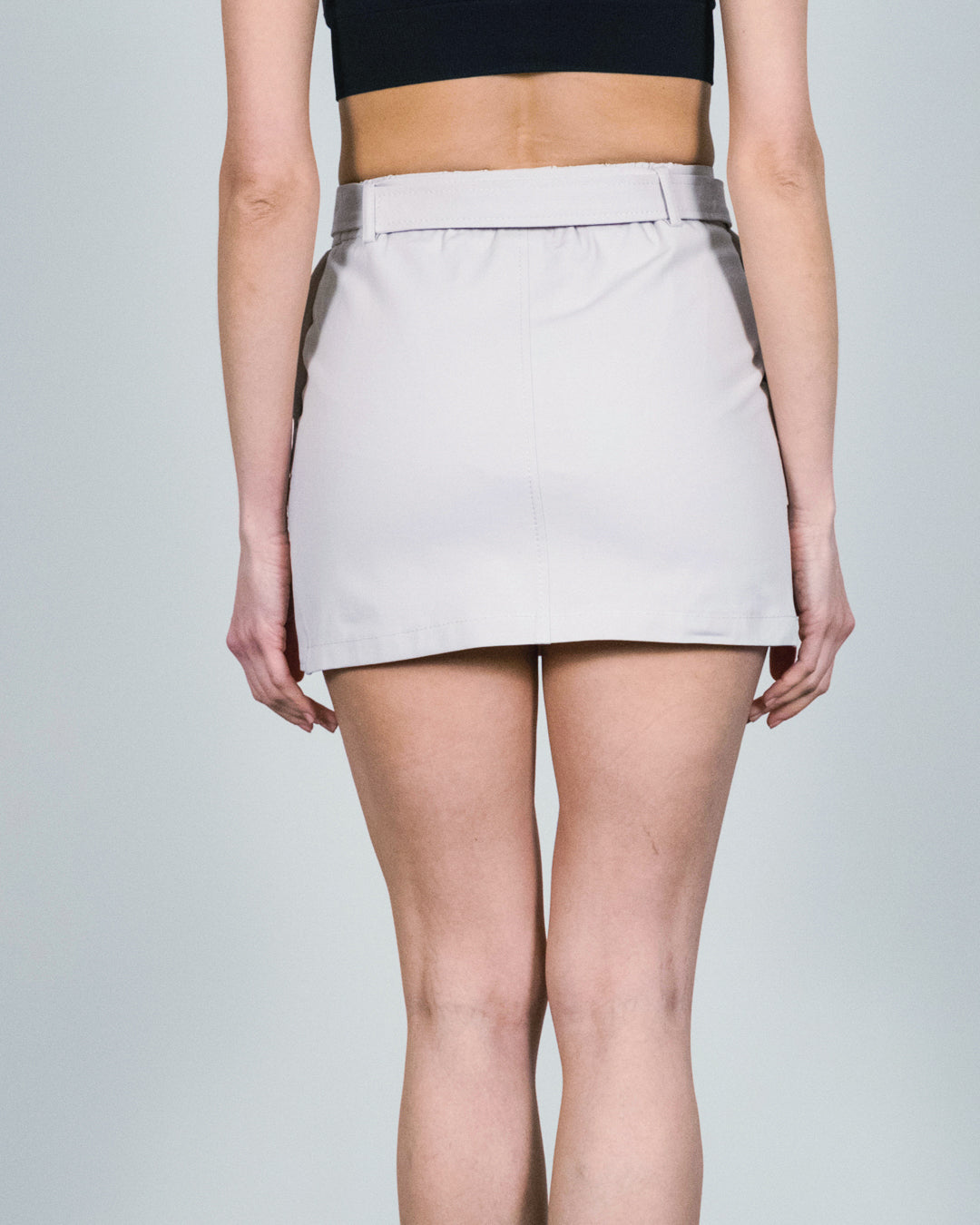 Yandan Cepli Şort Etek